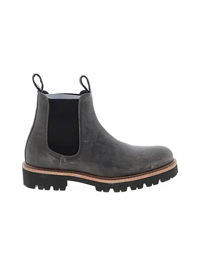 Pre-owned Nisolo Ankle Boots In Gray