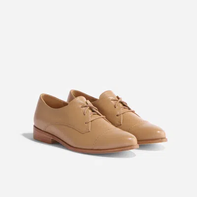 Nisolo Emilia Cap Toe Oxford Almond In Brown