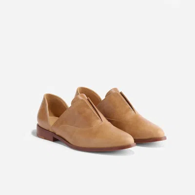 Nisolo Emma D'orsay Oxford 2.0 Flat Women's Us 10 Almond Leather Slip On Khd1982