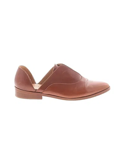 Pre-owned Nisolo Flats In Brown