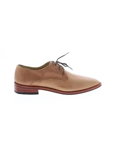 Pre-owned Nisolo Flats In Tan