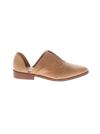 Pre-owned Nisolo Flats In Tan
