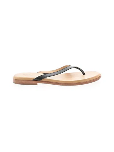 Pre-owned Nisolo Flip Flops In Black