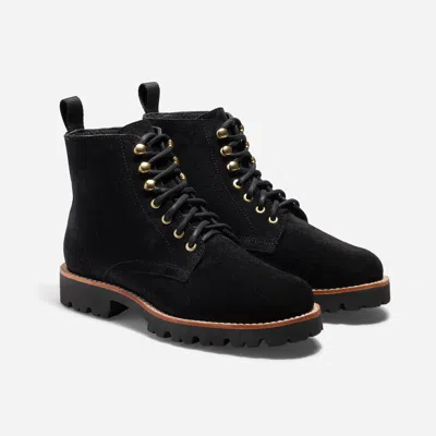 Nisolo Go-to Lace Lug Boot Black