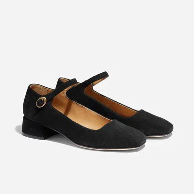 Nisolo Luna Heeled Mary Jane Black In Multi