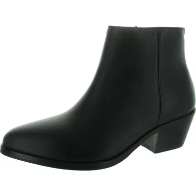Nisolo Marisa Womens Zipper Leather Ankle Boots In Black