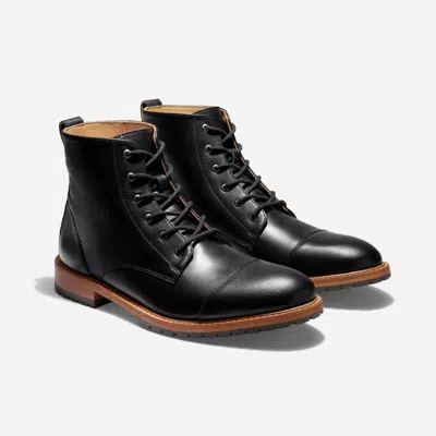 Nisolo Martin All-weather Cap Toe Black
