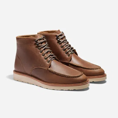 Nisolo Mateo Moc Toe Boot Tobacco In Black