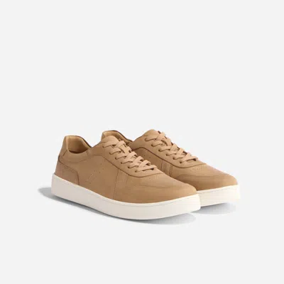 Nisolo Men's Beto Go-to Court Sneaker Tobacco In Black