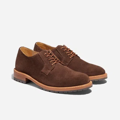 Nisolo Rey Everyday Derby Lug Umber Brown Suede