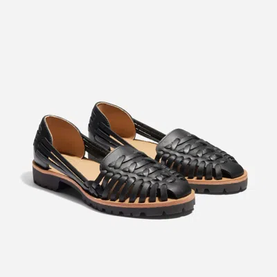 Nisolo Women's Huarache Lug Sandal Black