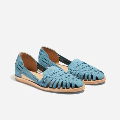 Nisolo Women's Huarache Sandal 2.0 Caribbean Blue