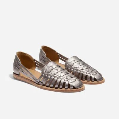Nisolo Women's Huarache Sandal 2.0 Gunmetal In Silver
