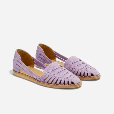 Nisolo Women's Huarache Sandal 2.0 Lilac Suede In Purple