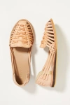 Nisolo Woven Leather Sandals In Beige