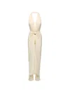 Nissa Backless Layered Jumpsuit In White