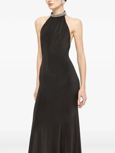 Nissa Backless Maxi Dress In Black