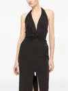 Nissa Backless Maxi Dress In Multi