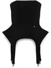 Nissa Bandeau-style Top In Black