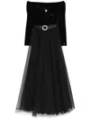 Nissa Belted Maxi Dress In Black