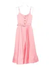 Nissa Belted Midi Dress In Pink