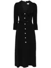 Nissa Belted Midi Dress In Black