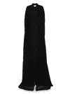 Nissa Cape-style Backless Gown