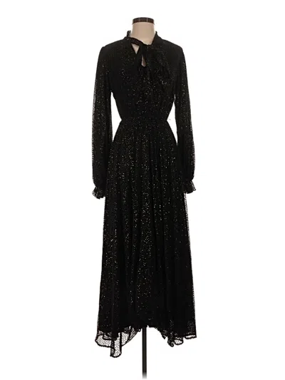 Pre-owned Nissa Casual Dress In Black