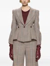 Nissa Checked Tailored Blazer In Multi