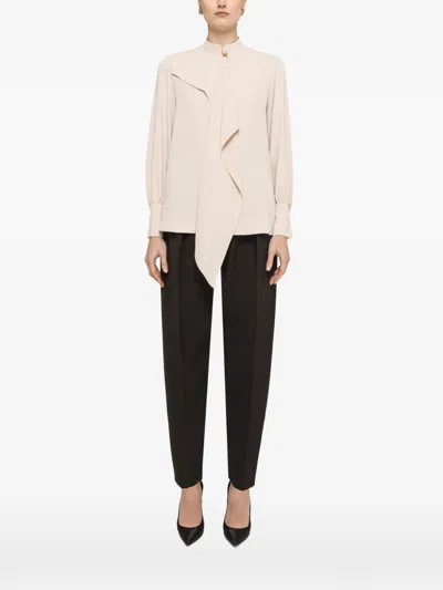 Nissa Chiffon Top In Neutral