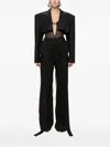 Nissa Cropped Blazer In Black