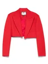 Nissa Cropped Jacket In Purple