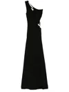Nissa Crystal-embellished Gown In Black