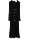 Nissa Crystal-embellished Lace Midi Dress In Black