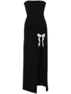 Nissa Crystal-embellished Maxi Dress In Black
