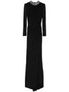 Nissa Crystal-embellished Maxi Dress In Black
