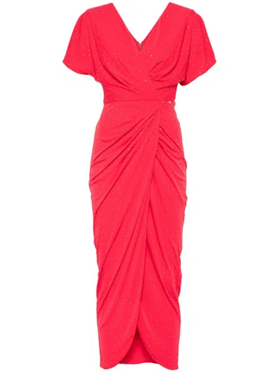 Nissa Crystal-embellished Maxi Dress In Red