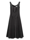 Nissa Crystal-embellished Midi Dress In Black