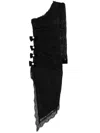 Nissa Crystal-embellished Midi Dress In Black