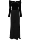 Nissa Crystal-embellished Pleated Jumpsuit In Black