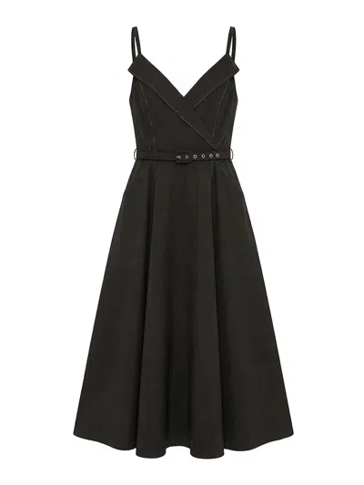 Nissa Day Dress In Black