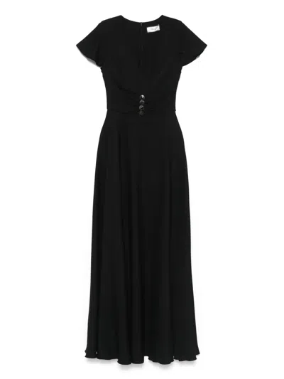 Nissa Decorative-button Maxi Dress