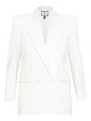 Nissa Double-breasted Blazer In White