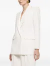 Nissa Double-breasted Blazer In White