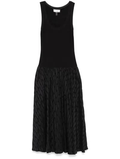 Nissa Drop-waist Maxi Dress In Black