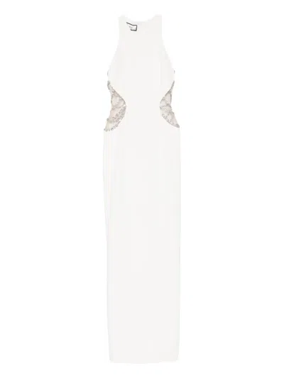 Nissa Embellished-cutout Maxi Dress In White