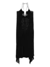 Nissa Embellished Halterneck Dress In Black