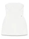 Nissa Embellished Jacquard Mini Dress In White