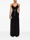 Nissa Embellished Lace-sequin Bodysuit In Black