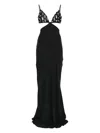 Nissa Embellished Cut-out Maxi Dress In Black